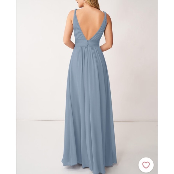 NWT, new, never worn Azazie “Maren” bridesmaid dress, size 20, dusty blue - Picture 2 of 16